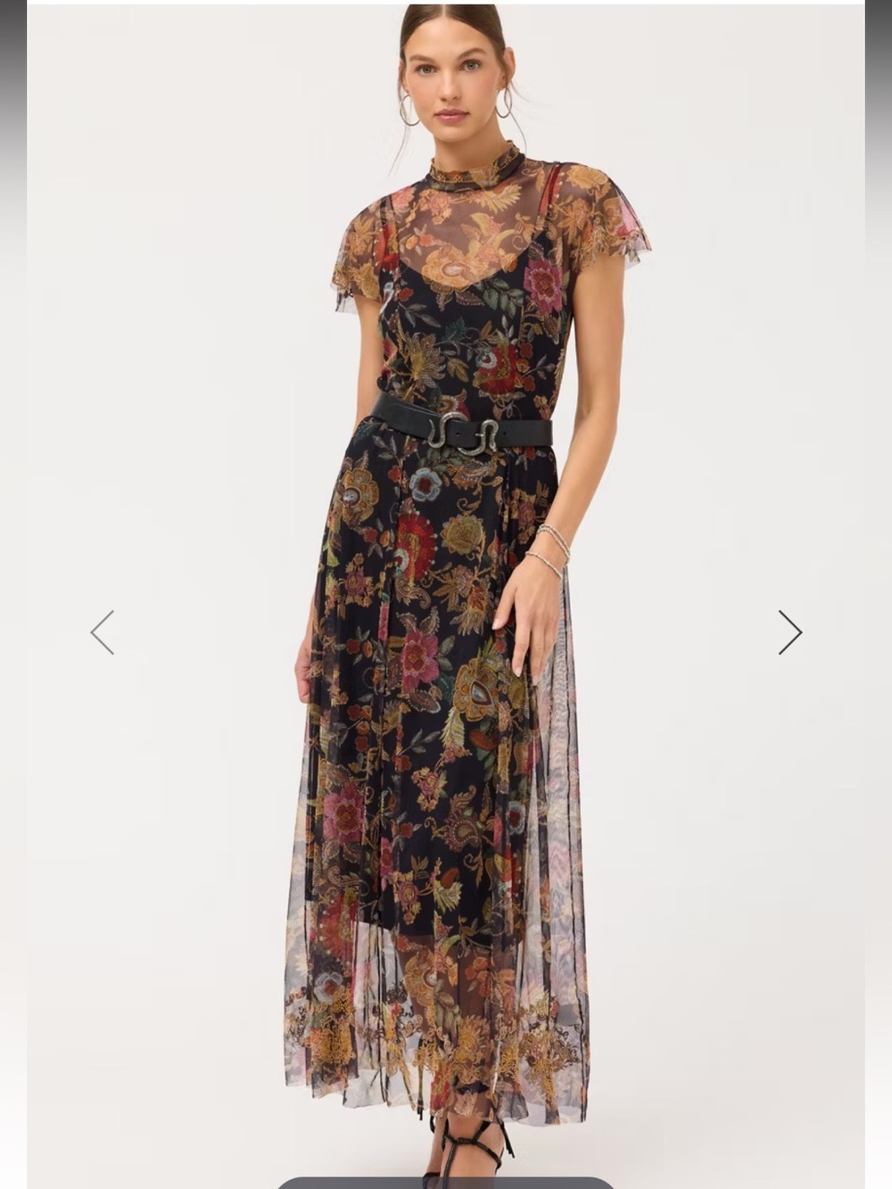 NWT JOHNNY WAS KAIMARIE MESH DRESS - Picture 2 of 6